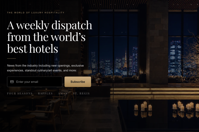 Passport & Pillow newsletter screenshot